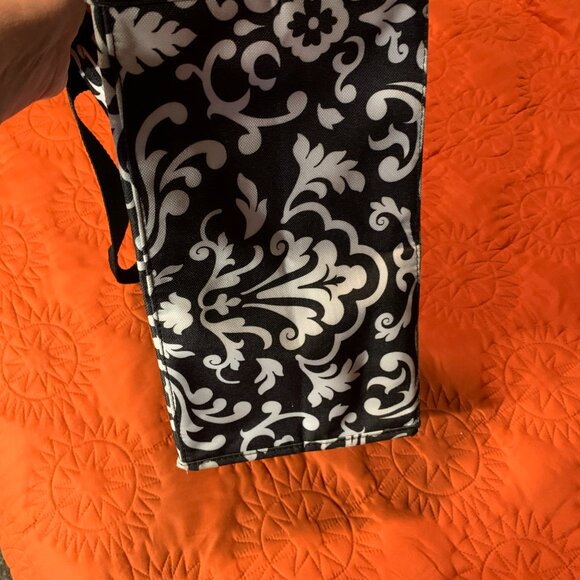 Thirty-one Black & White Parisian Pop organizer mini tote #2 - Picture 6 of 11
